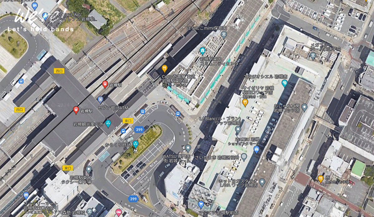 岩槻駅東口クレセントモールの場所
