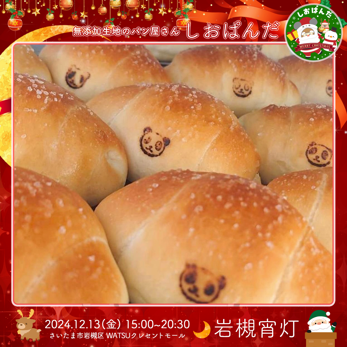 しおぱんだ｜岩槻宵灯・クリスマス 2024.12.13 Fri